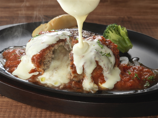 とろ～りチーズハンバーグステーキ